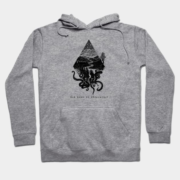 Old Gods of Appalachia: Fauna and Flora (by @aleks7even – dark print) Hoodie by Old Gods of Appalachia